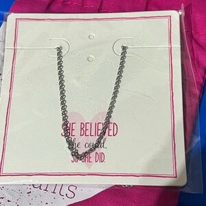 Thirty One Dainty Rolo Silver Chain Necklace 24”